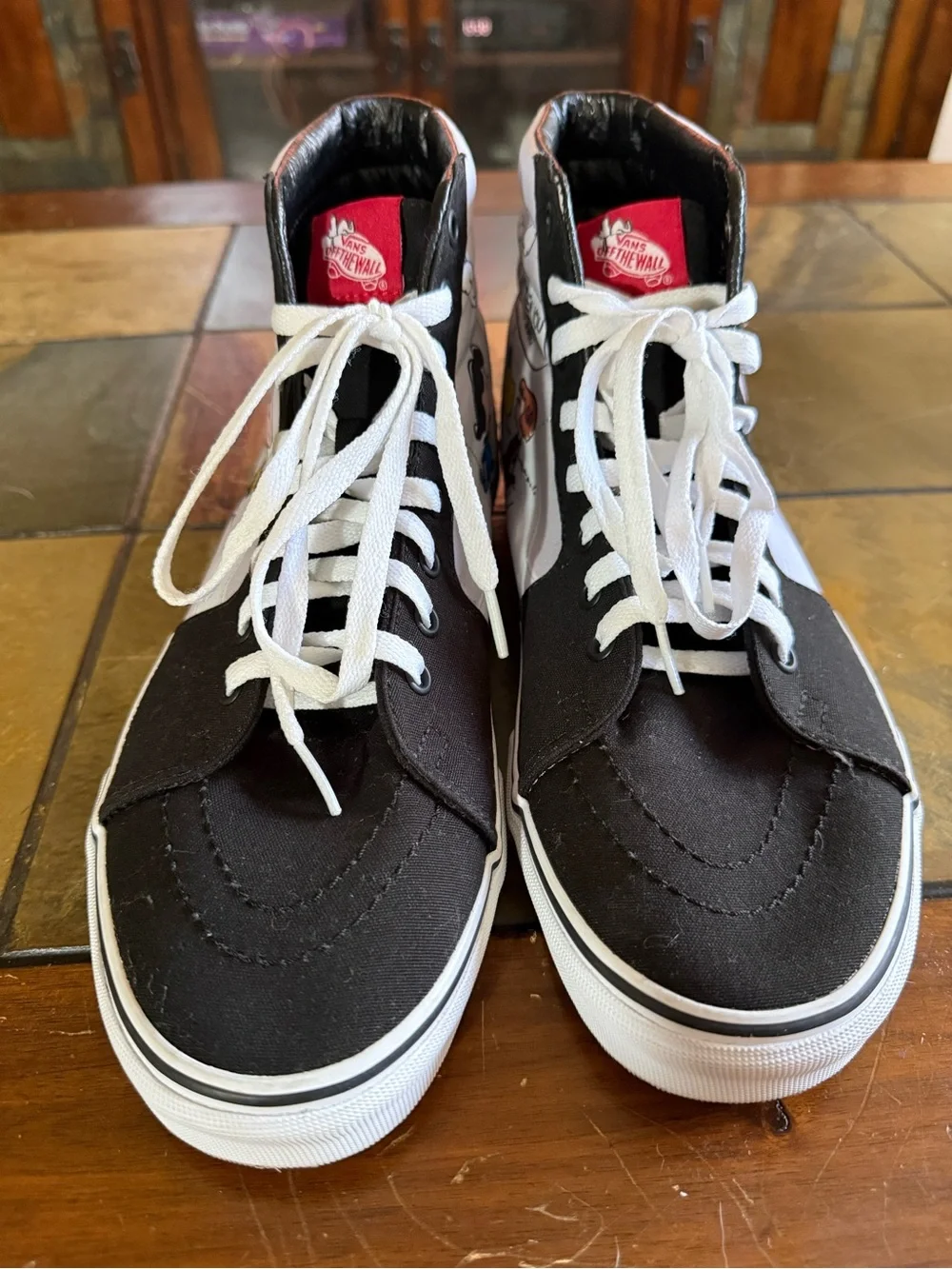 Vans x Peanuts Sk8-Hi Reissue Charlie Kite Men's Size 10.5 High Top Sneakers